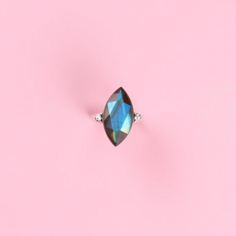 Natural Labradorite crystal gemstone
